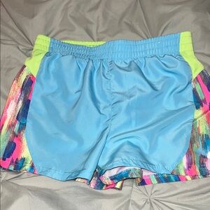 Skechers Vibrant Blue and Lime Shorts